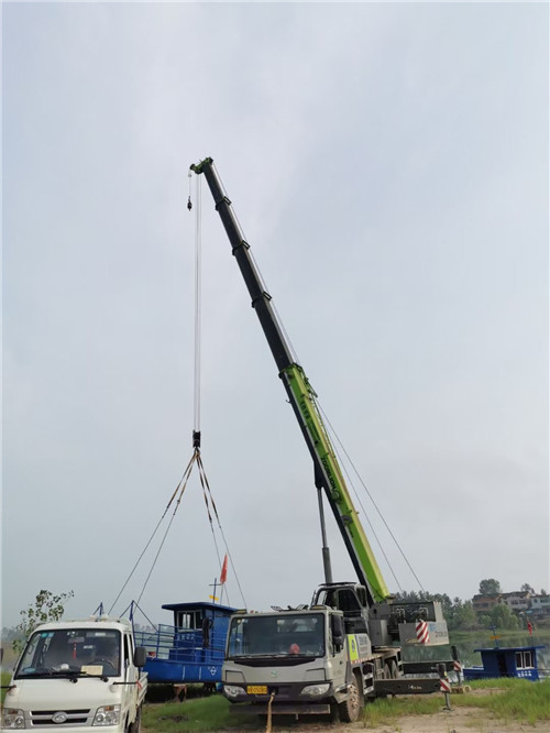 剑河县桥梁建设吊装案例
